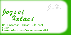 jozsef halasi business card